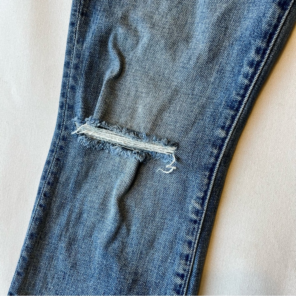 Mother Superior The Hustler Ankle Fray jeans 26 Crushing Hard medium blue wash - Picture 4 of 12
